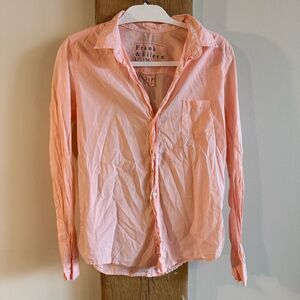 Frank & Eileen Barry Button Up Long Sleeve Shirt Pink Medium
